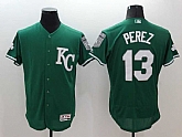Kansas City Royals #13 Salvador Perez Green Celtic 2016 Flexbase Collection Stitched Baseball Jersey,baseball caps,new era cap wholesale,wholesale hats